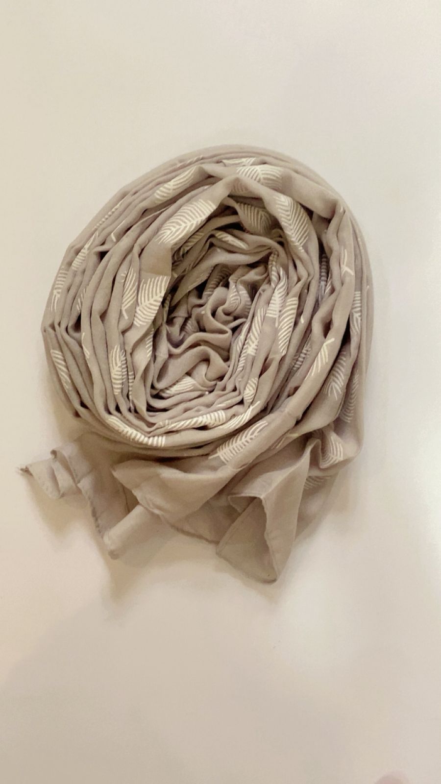 Premium Lawn Digital Leaf Print Scarf - Image 7
